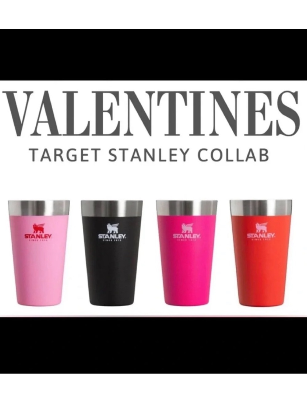 Stanley 16 oz. Stackable Cup - Valentines Day Collection Limited Edition Red NEW